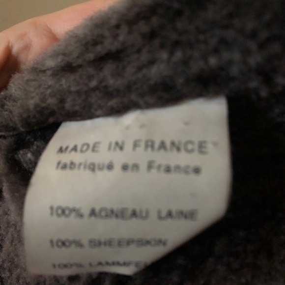 Jekel Shearling Coat Brown Saks Fifth Ave Made in France lightweight 12 - Picture 11 of 15